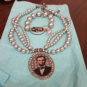 Tarina Tarantino Abe Lincoln Necklace